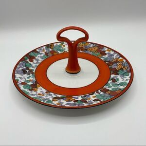 Vintage Prov Saxe ES Germany Floral Porcelain Plate